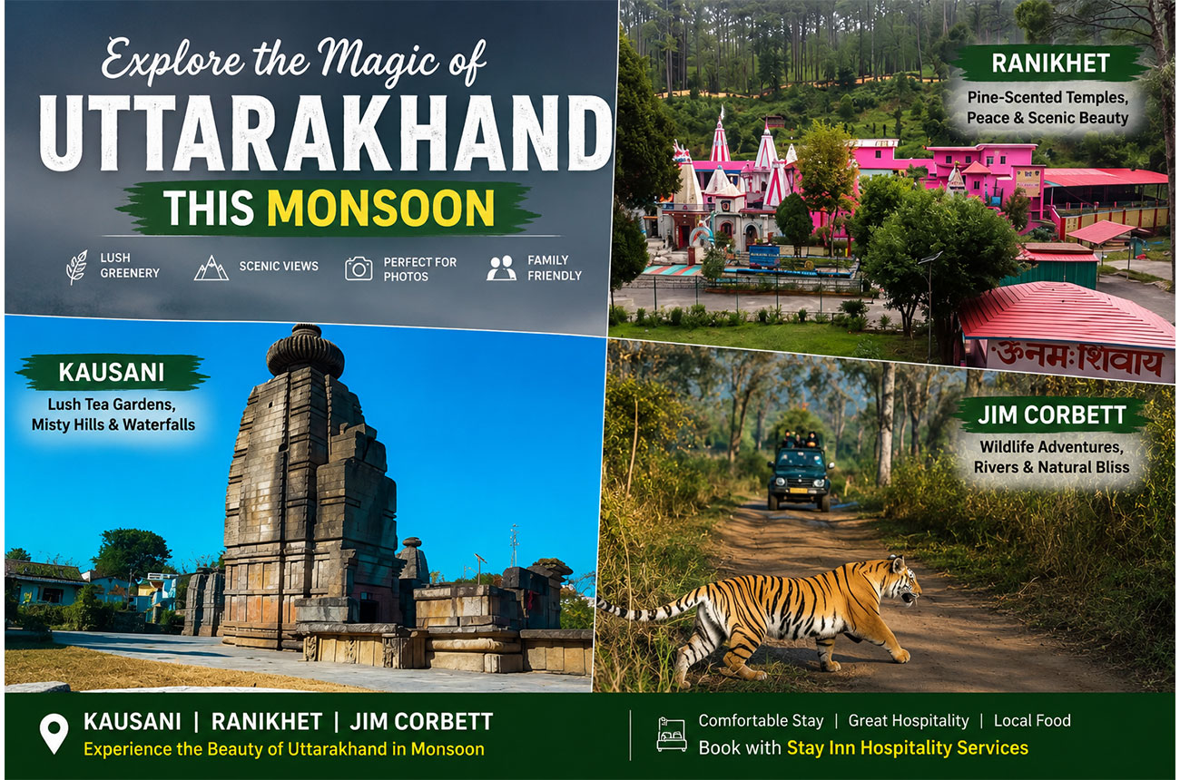 Best Places to Visit in Uttarakhand During Monsoon – Kausani, Ranikhet & Jim Corbett